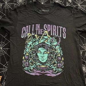 Call in the Spirits Black Graphic Tee by